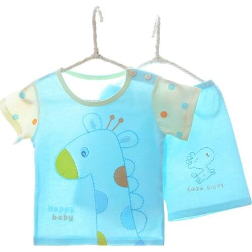 2020 Summer Pajamas for Boys Short Sleeve Kids Clothes Set Thin Cotton 2 3 4 5 6 Years Children Clothing Manufacturers China