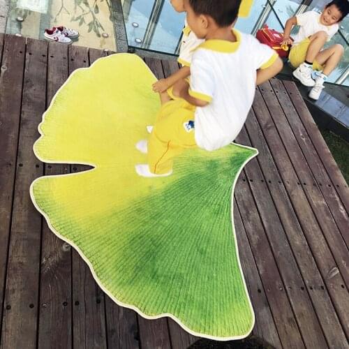 Fashion tree leaves carpet Creative door mat livingroom bedroom bed kitchen carpet personality leaves 3D printed play SOFA
