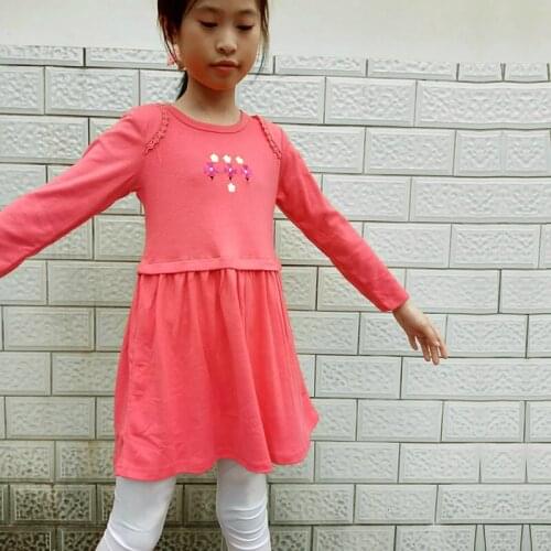 Girls dress long sleeve winter autumn girl dresses christmas clothes wholesale lots bulk clothes costumes kids cotton embroider