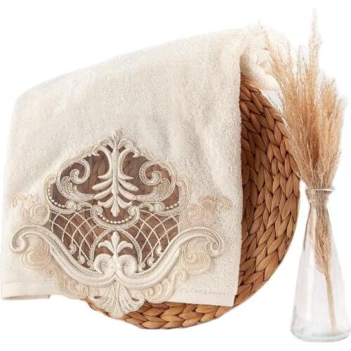 2Pcs Turkish Made Towel Soft Lace Hand Towel Bath Face Set home garden Embroidered 100% Organic Cotton For home gift towel home