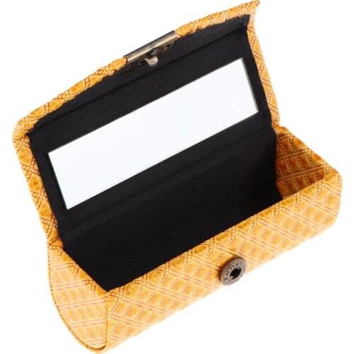 Premium Leather Lipstick Case Holder with Mirror That Fits Comfortably in A