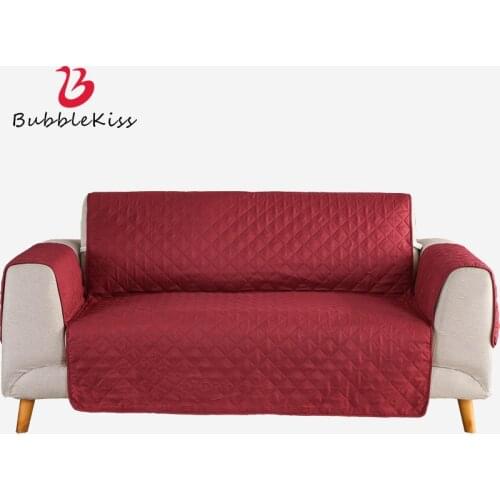 Bubble Kiss Adjustable Sofa Cushion Cover Solid Color Anti-Bite Pet Sofa Cover Home Thicken Slip-Resistant Living Room Slipcover