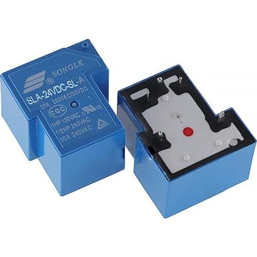 HOT NEW 24V relay SLA-24VDC-SL-A SLA-24VDC SLA24VD-SLA 24VDC 30A 250VAC T90 DC24V 24V SONGLE DIP5 20PCS/LOT
