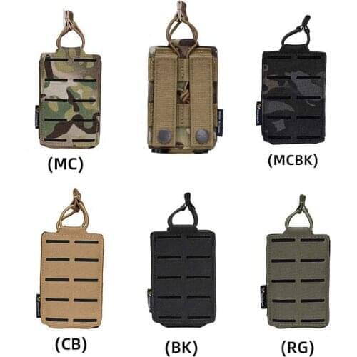 Tactical LSR 556 Mag Pouch Singel Mag Pouch Carrier Airsoft MOLLE Pouch Laser Cut Elastic Tool Bags BG3566