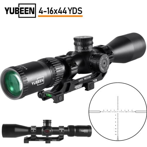 YUBEEN 4-16x44 Tactical Riflescope Optic Sight Groen Rood Verlichte Jacht Scopes Rifle Scope Sniper Airsoft Air Gun hunting AR15