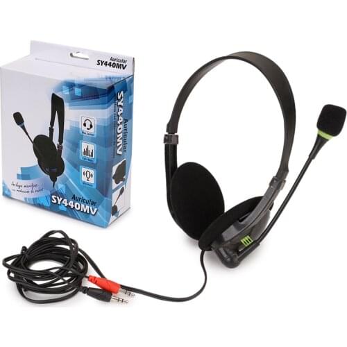 USB Headset with Microphone Noise Cancelling Computer PC Headset Lightweight Wired Headphones for PC /Laptop/Mac/ School/Kids