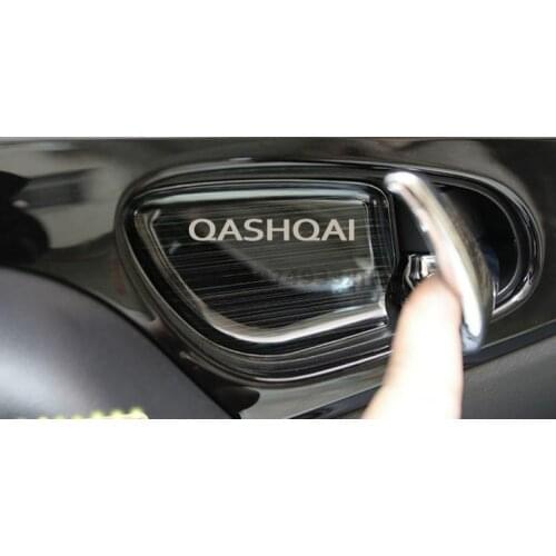 Inner door bowl car interior decoration For Nissan QASHQAI 2016-2021 High-quality stainless steel car accessories Car styling