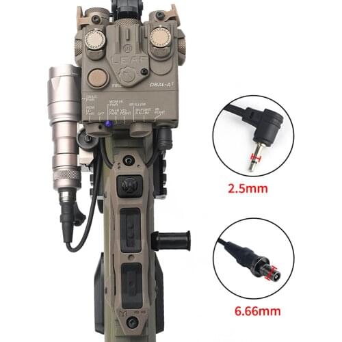 WADSN Tactical Augmented Dual Function Tape Switch with Keymod M-LOK Lock for M300 M600 Flashlight & PEQ DBAL A2 Accessories