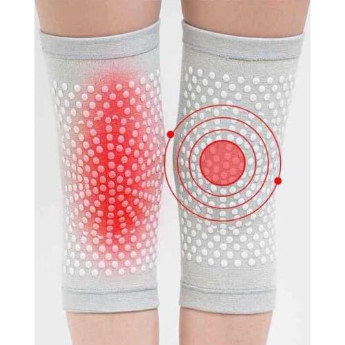 2Pcs Self Heating Support Knee Pad Brace Warm Breathable for Arthritis Joint Pain Relief and Injury Recovery Belt Foot Massage