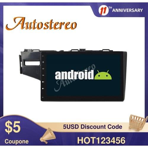 8 Core Android 9 Car No DVD Player GPS Navigation For Honda Fit 2014-2017 Multimedia Player Auto Radio Head Unit RHD Dashboard
