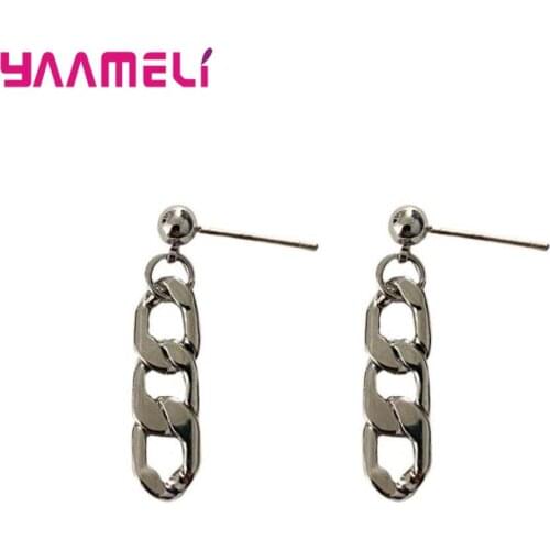 925 Sterling Silver Gold Statement Stud Earrings For Women Girls Symple Style 2021 Trend Fashion Jewelry Wholesale