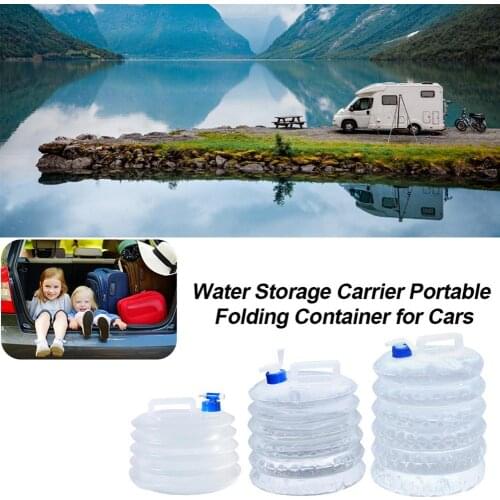 Car Outdoor Collapsible Foldable Water Bags Container Camping Hiking Portable Survival Water Storage Carrier Bag 5L 10L 15L