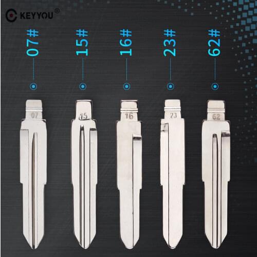 KEYYOU 10x Car Remote Key Blank for For Mitsubishi ASX GRANDIS Outlander LANCER-EX MIT11 R #07 15 16 23 62 # KD Uncut Key Blade