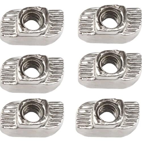10pcs M3 M4 M5 European standard aluminum T-nut 20 30 Profiles series ship hammer head nut for 3D printer accessories