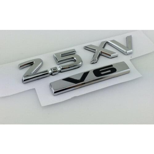 Chrome ABS 2.5 XL V6 Car Trunk Rear VIP Emblem Badge Decal Stickers