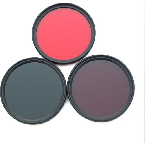 49mm 590nm+720nm+850nm Infrared IR Optical Grade Filter for Canon Nikon Fuji Pentax Sony Camera Lenses