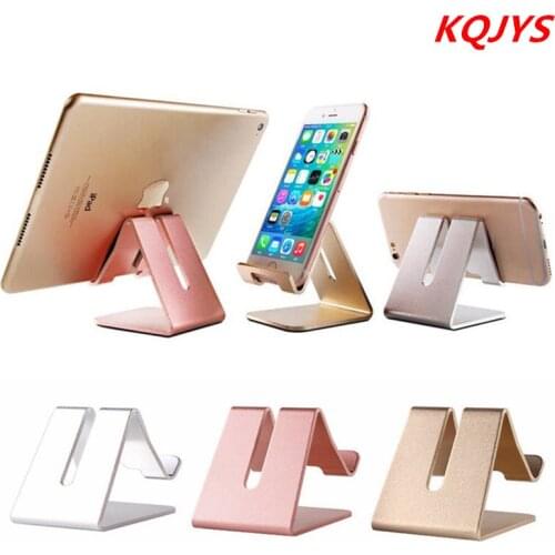 KQJYS Mobile Phone Support Bracket Universal Tablet PC Aluminum Alloy Desktop Stand Universal Tablet Phone