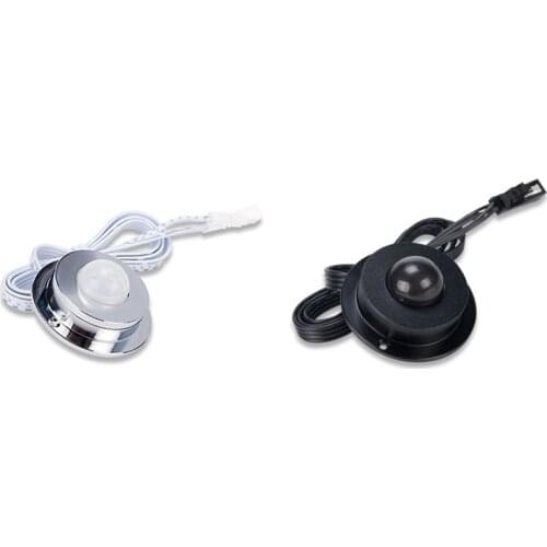 Mini PIR Motion Sensor Switch, Ceiling Wall Occupancy Sensor Switch, Touch Dimming for Kitchen Cabinet, Closet LED lighting