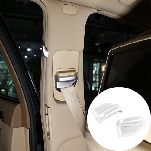 Interior Seat Belt Cover Decorative Frame Sequins For Mercedes-Benz S-class 2008-2012 W221 Modified B-pillar Decorative Stickers