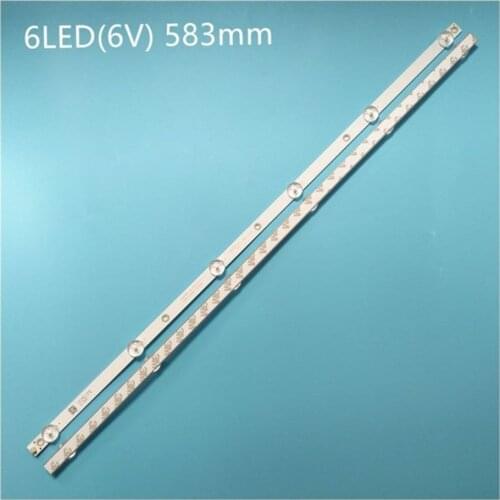 100% New 2 PCS 6LED 583mm LED backlight strip for TX-32ER250ZZ 4708-K32WDC-A2113N01 K320WDC2B K320WDC1 A2471R1P44 K320WDC1176021