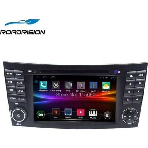 RoadRision Android 6.0 Quad Core 1024*600 HD Screen Car DVD GPS Navigation for Mercedes-Benz E Class W211 W209 W219 WIFI Radio