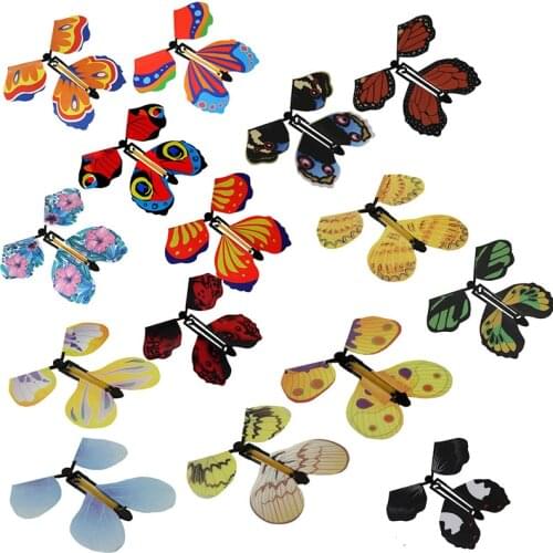 Christmas Toys Flying Butterfly Bookmark Creatives Childrens Stress Relief Toys NSV775