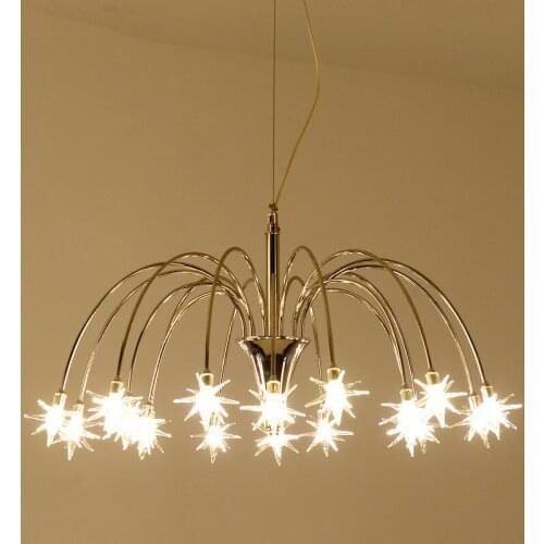 Modern led meteor shower star pendant light Restaurant bar coffee shop hanging lamps light