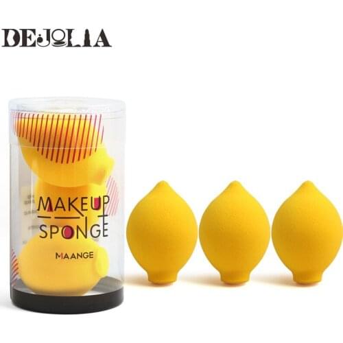 3pcs/Box Cosmetic Makeup Sponge Puff Set Dry And Wet Use Cosmetics Foundation Microfiber Make Up Sponge Beauty Puff Makeup Tool