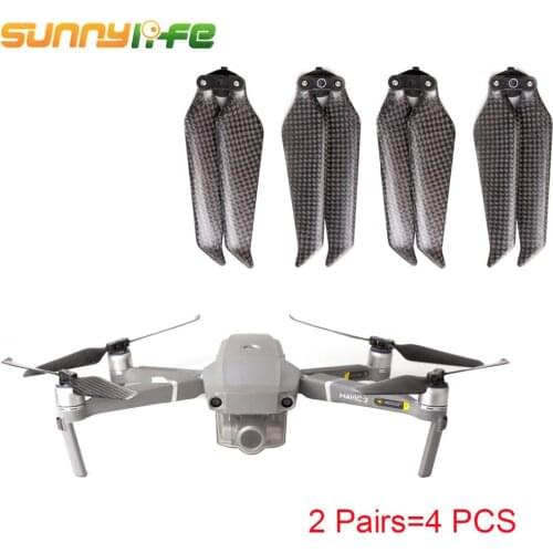 SUNNYLIFE 2 Pair Folding Blades Low-Noise Quick-release Propellers for DJI Mavic 2 Pro & Zoom 8743F Drone Accessories