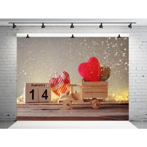 VinylBDS 10ft ValentineS Day Photo Background Photography Backdrop Wood Car Photography Backdrop Children Prop Studio
