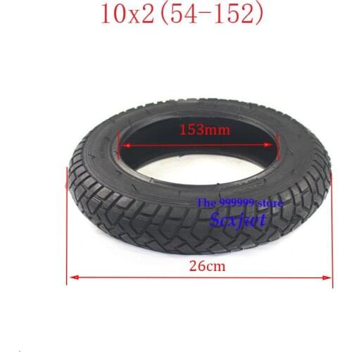 10X2 / 10X2.0 / 54-152 Tire with Inner Tube for 10 Inch Balance Scooter Gas Electric Scooters and e-Bike