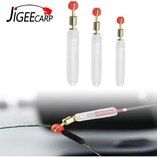 Jigeecarp 12pcs Silicone Fishing Float Holder Copper Head Swivel 360 Rotating Freely Anti knot Float Rest Pesca Accesories