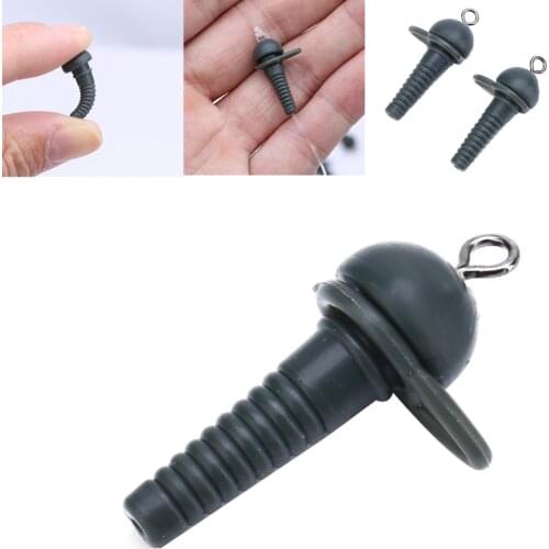 25pcs Durable PVC Soft Fishing Safety Lead Clips With Swivel Carp Fishing Tackle Fishing Accessories Tool Equipment