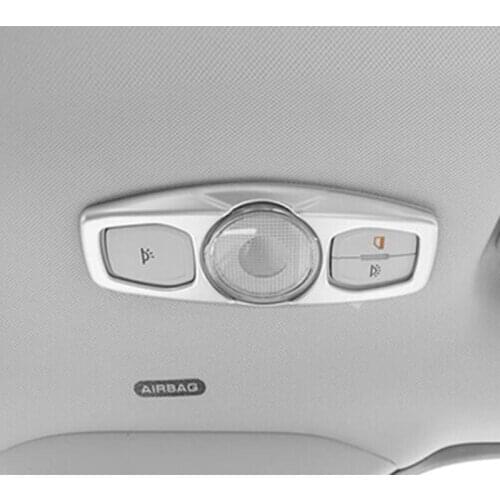 ABS Chrome For Ford Escape Kuga 2017 2018 Accessories Styling Car Rear Reading Lampshade Read Light Panel Frame Cover Trim