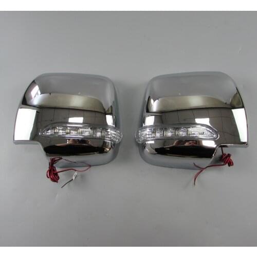 Abs chrome led rearview mirror cover parts accessories for Toyota Hiace Commuter 2005-2018 2008 2009 2010 2012 2014 2018