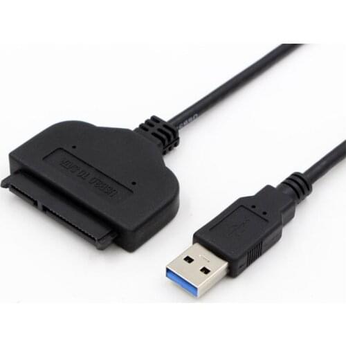 USB 3.0 to 2.5" inch SATA 22 Pin HDD SSD Hard Drive Disk Power Adapter Cable, free shipping