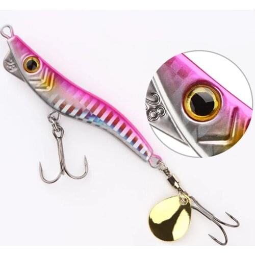 Ufishing Metal Shrimp VIB Fishing Lure 1Pcs/Lot Spinnerbait 13g 19g Jig Baits with 4D Eyes