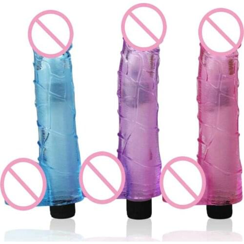 Candiway 2 Colors Flexible Jelly Realistic Dildo G-Spot Stimulate Vibrator Adult Sex Masturbation Toys For Women 1PC
