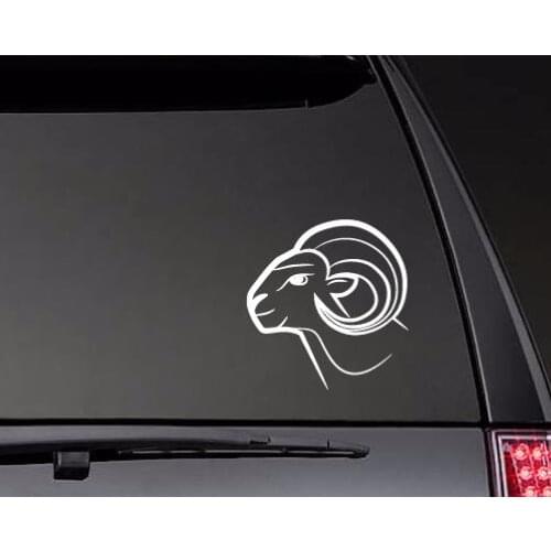 Detailed Goat Head Die Cut Vinyl Bumper Sticker Black/White Modern Waterproof Art Decor Hot Selling ZP0588