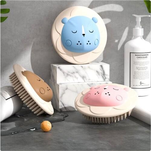Baby Silicone Shampoo Brush Childrens Creative Cartoon Bathing Bath Massage Brush Household Bathroom Bathroom Accessories