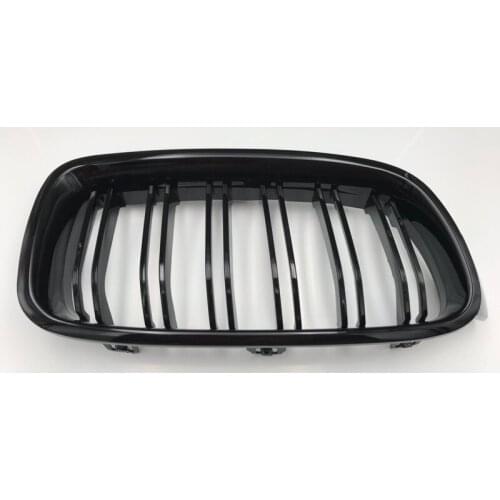 For BMW 3-Series F30 F31 F35 2012-2017 1 Pair Gloss Black Front Kidney Grill Double Line Grille Repair Part Grilles