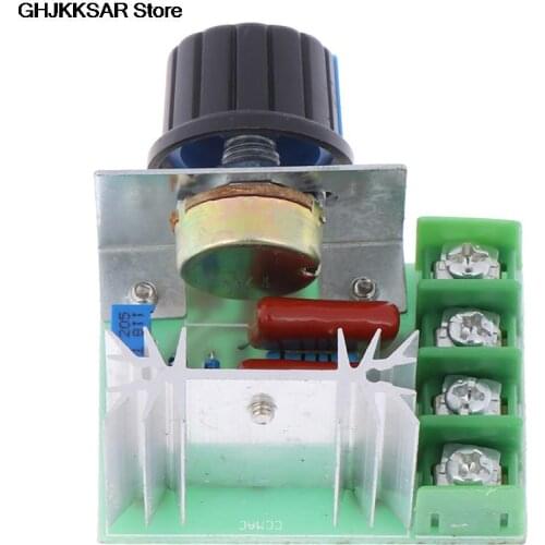 AC 220V 2000W SCR Motor Speed Controller Voltage Regulator Dimming Thermostat Electronic Motor Speed Regulator 220 V Dimmers HOT