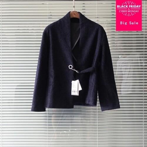 European Grand 2020 fashion brand England style 70% wool blazer suit female thicker warm cashmere Leisure woolen Blazer wq547