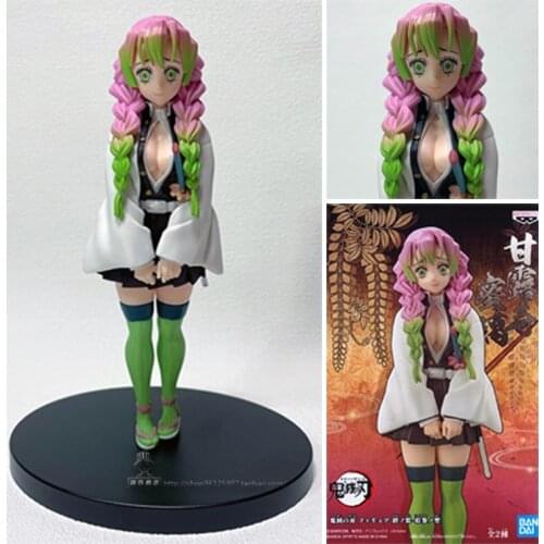 In Stock Original Banpresto Demon Slayer: Kimetsu No Yaiba Vol.13 Mitsuri Kanroji Action Figure Toys Anime Figurals Brinquedos