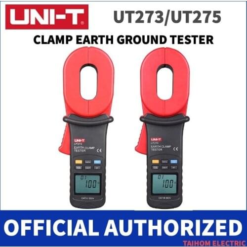 Digital Clamp Earth Ground Tester Resistance Meter UNI-T UT275 UT273 Leakage Current Auto Range Data Storage Resistance Alarm