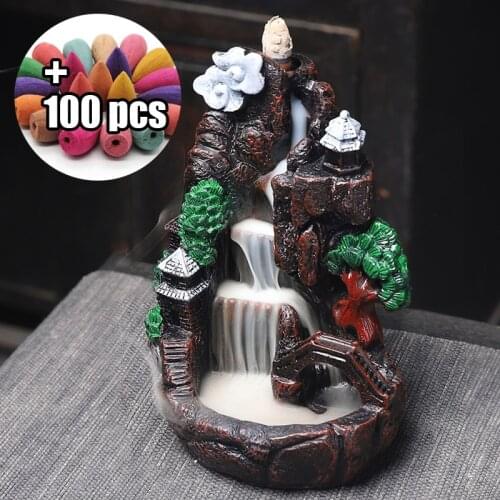 20pcs Incense /Antique Ceramic Incense Burners Portable Porcelain Censer Buddhism Incense Holder Home Tea House Yoga Studio