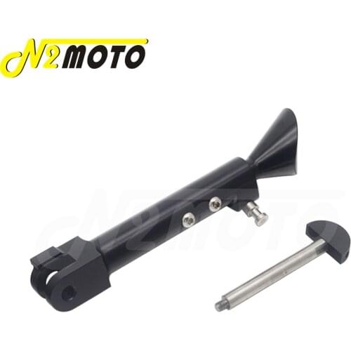 Motorcycles Black Adjustable Kickstand Side Kick Stand For Yamaha Star Vmax 2009-2013 CNC Aluminum Side Kick Stand Foot Brace