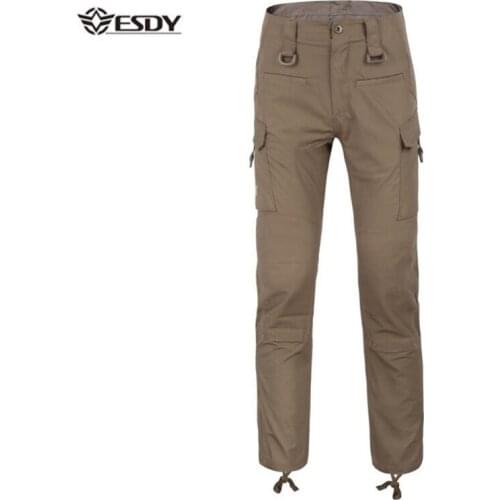 ESDY Man Autumn Spring Outdoors Camping Pants Hiking Double Layer Men Outdoor Tactical Pants Warm Pants Loose Military Pants