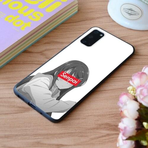 For Samsung Seishun Buta Yarou Wa Bunny Girl Print Soft Silicone Matt Case TPU Cover Galaxy S Note M and Galaxy A