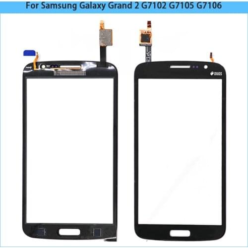 New G7102 TouchScreen For Samsung Galaxy Grand 2 G7105 G7106 G7108 Touch Screen Panel Digitizer Sensor Front Glass Lens
